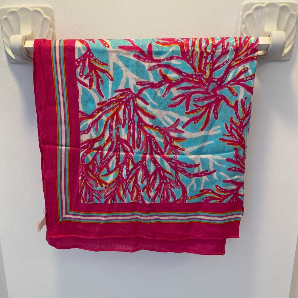 Lilly Pulitzer Coral Scarf
